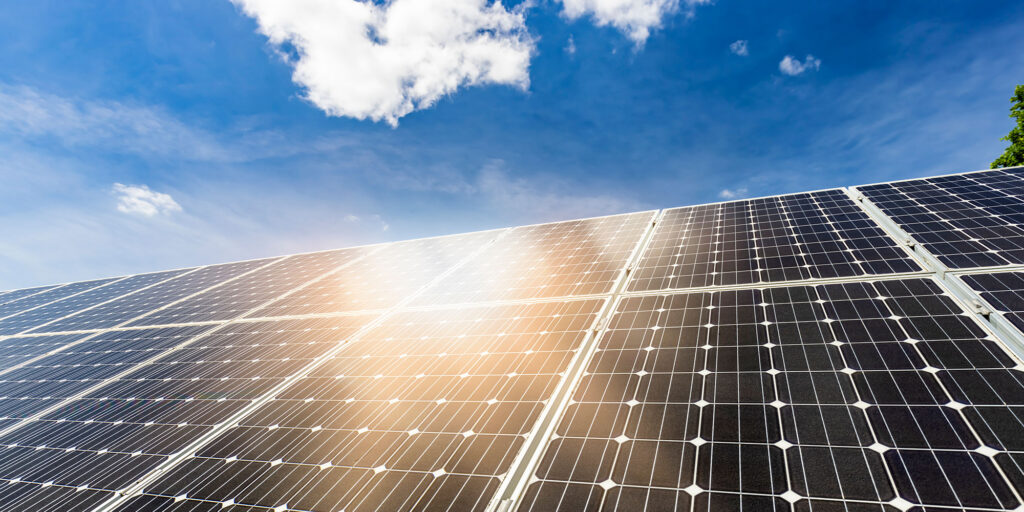 Solar Array in sunlight - E3 Consulting